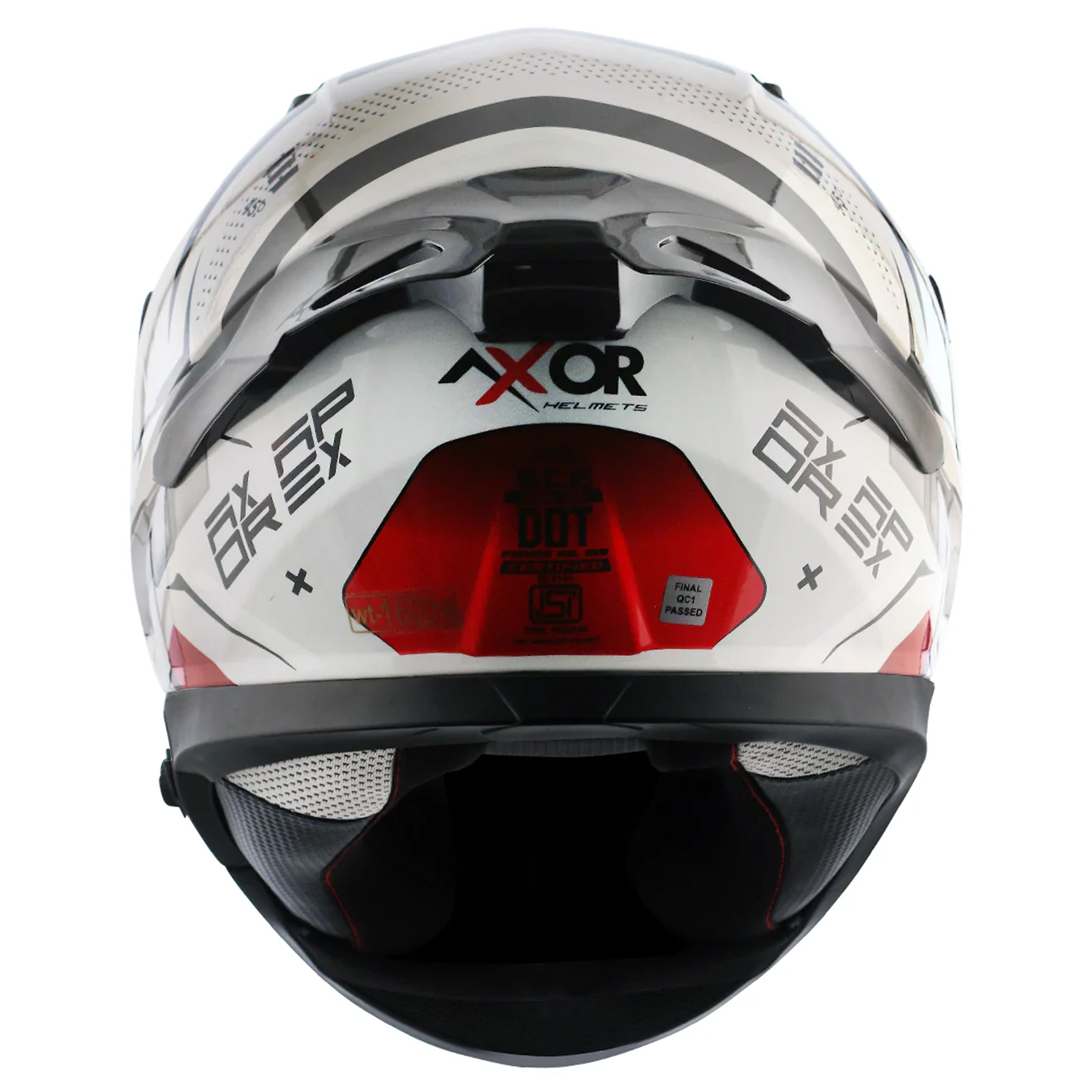 Axor Apex Full Face Helmet - Hex-2 Black Red Gloss