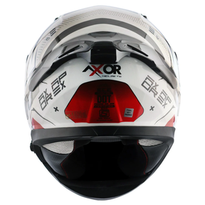 Axor Apex Full Face Helmet - Hex-2 Black Red Gloss