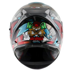 Axor Street Full Face Helmet - Bobby Black Blue Gloss