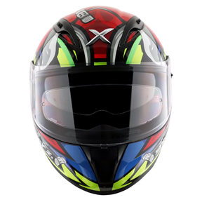 Axor Street Full Face Helmet - Bobby Black Red Gloss