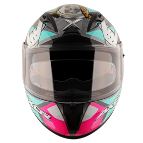 Axor Street Full Face Helmet - Hip Hop Athena Grey Mint Gloss