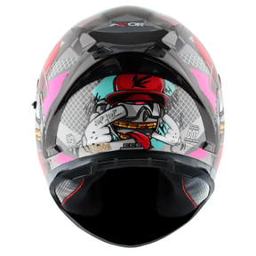 Axor Street Full Face Helmet - Hip Hop Athena Grey Mint Gloss