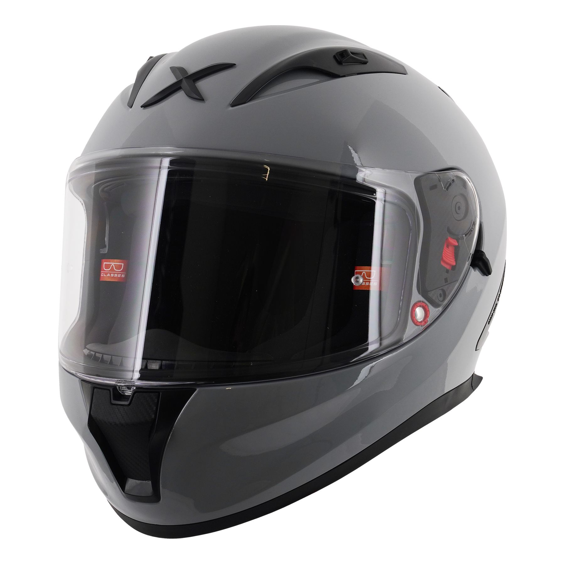 Axor Street Full Face Helmet - Solid Nardo Grey Gloss
