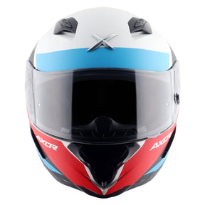 Axor Hunter SH890 Full Face Helmet - Turbo White Red Gloss