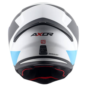 Axor Hunter SH890 Full Face Helmet - Turbo White Red Gloss