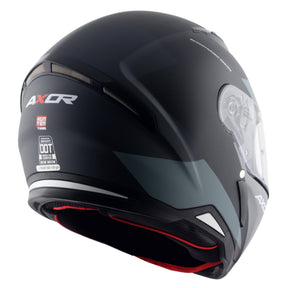 Axor Hunter SH890 Full Face Helmet - Turbo Black Grey Matt