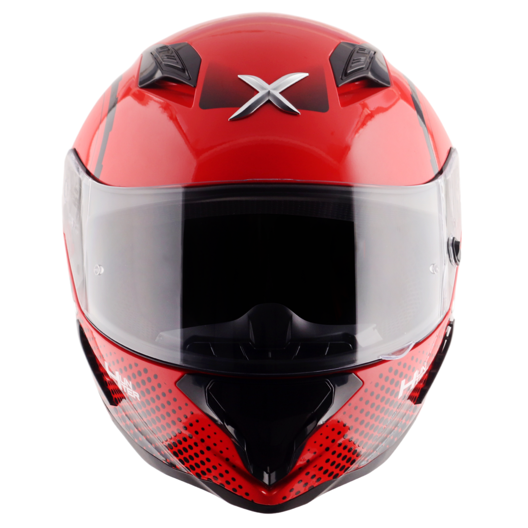 Axor Hunter SH890 Full Face Helmet - Spear Red Gloss
