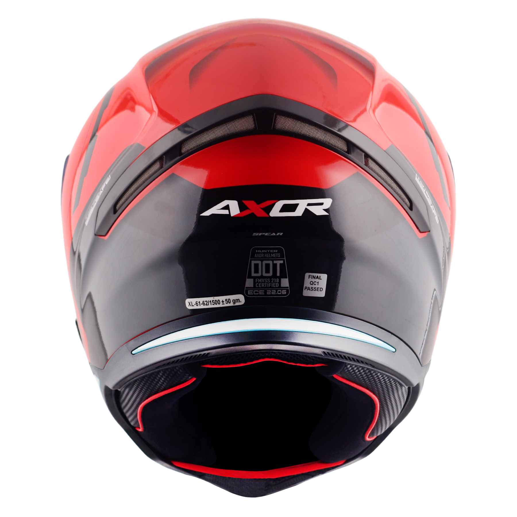 Axor Hunter SH890 Full Face Helmet - Spear Red Gloss