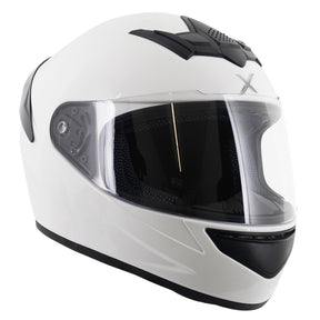 Axor Rage Full Face Motorcycle Motorbike Scooter Helmet - Gloss White