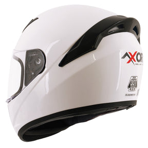 Axor Rage Full Face Motorcycle Motorbike Scooter Helmet - Gloss White