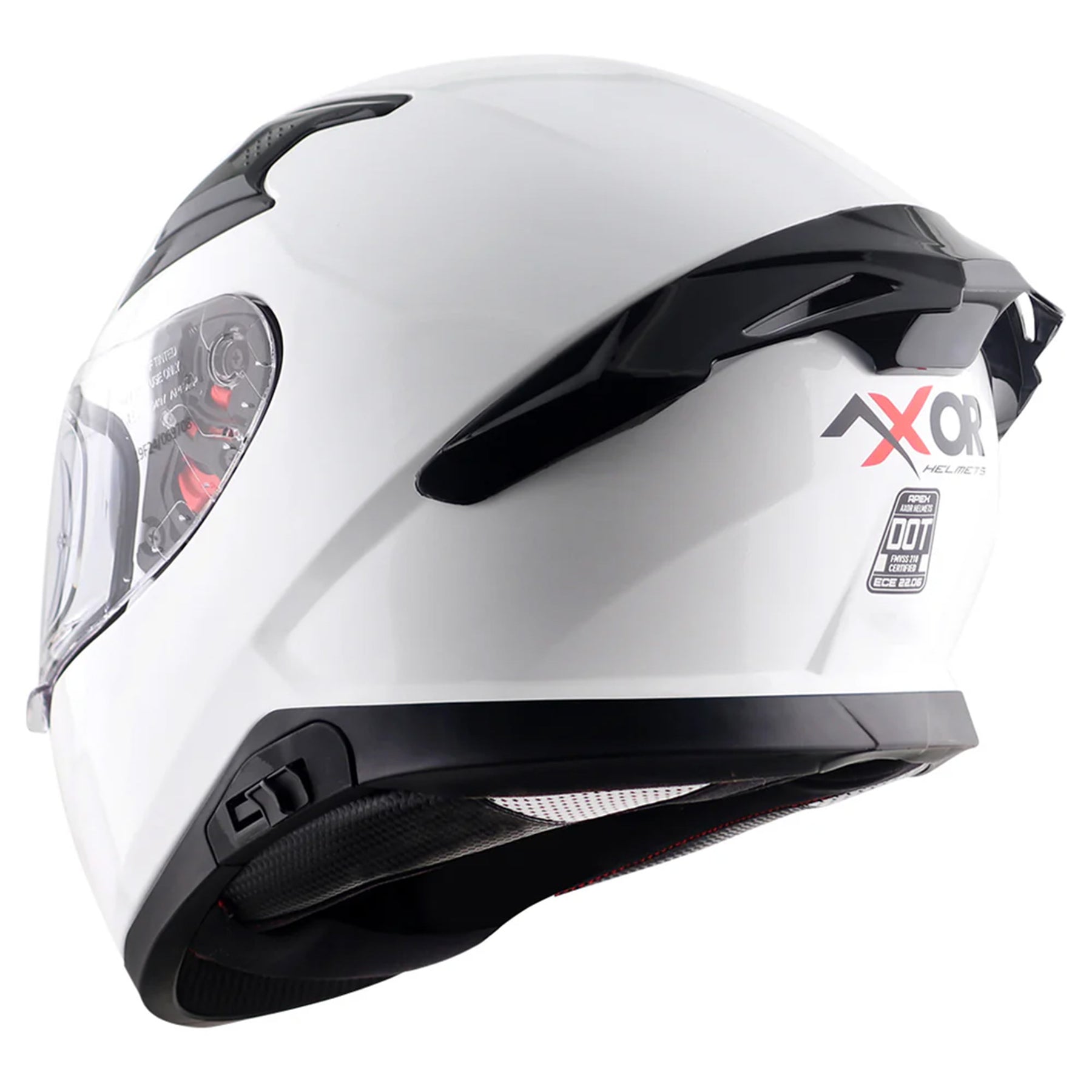 Axor Apex Full Face Helmet - Gloss White