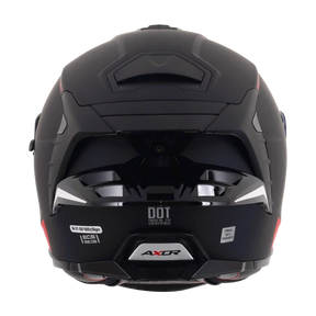 Axor Brutale Full Face Helmet With Dual Spoiler - Black Matt
