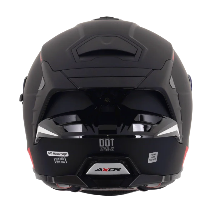 Axor Brutale Full Face Helmet With Dual Spoiler - Black Matt