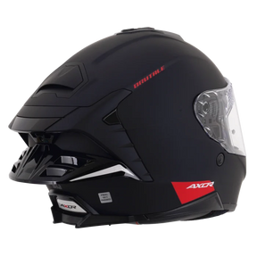 Axor Brutale Full Face Helmet With Dual Spoiler - Black Matt