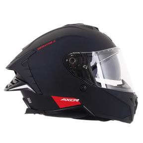 Axor Brutale Full Face Helmet With Dual Spoiler - Black Matt