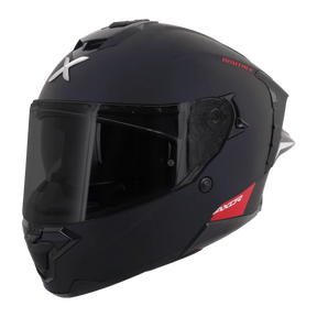 Axor Brutale Full Face Helmet With Dual Spoiler - Black Matt