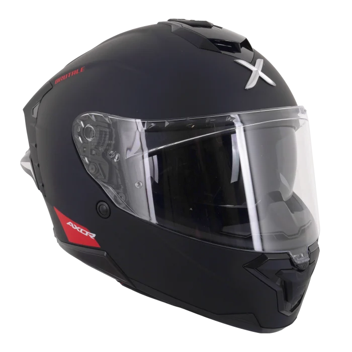 Axor Brutale Full Face Helmet With Dual Spoiler - Black Matt