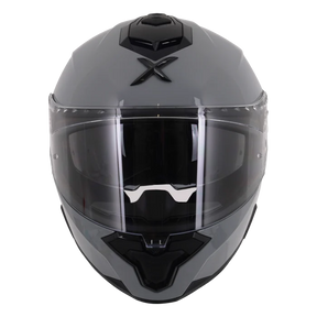 Axor Brutale Full Face Helmet With Dual Spoiler - Nardo Grey Gloss