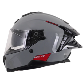 Axor Brutale Full Face Helmet With Dual Spoiler - Nardo Grey Gloss