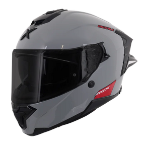 Axor Brutale Full Face Helmet With Dual Spoiler - Nardo Grey Gloss