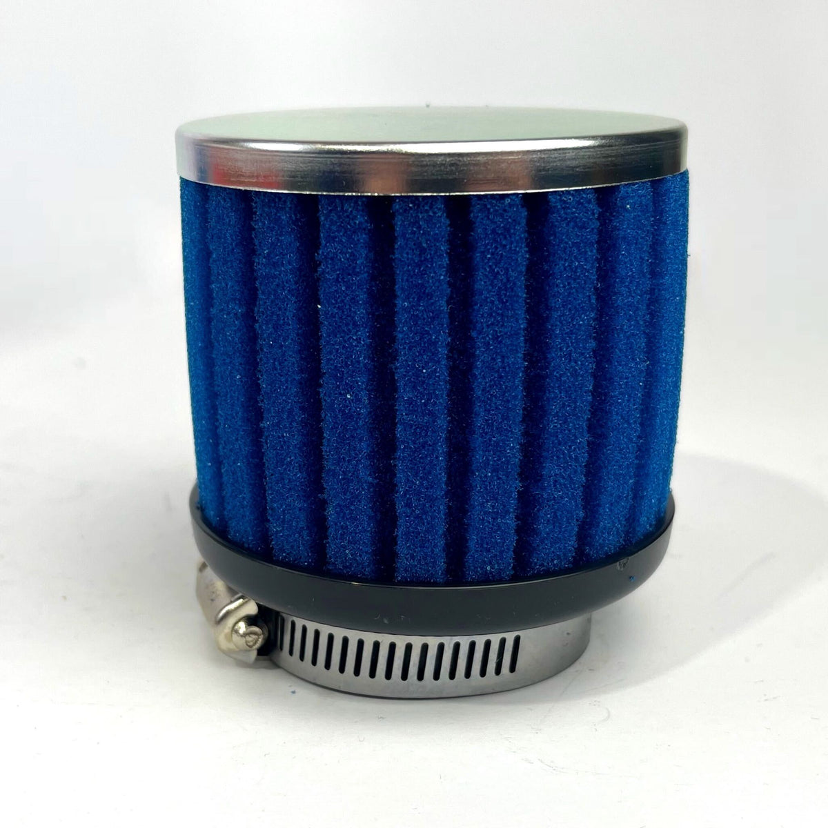 Air Filter Ribbed Sponge Blue 42mm Straight