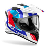Airoh Bandit 2 in 1 Adventure Motorcycle Motorbike Helmet - Horn White Gloss ECE 2206
