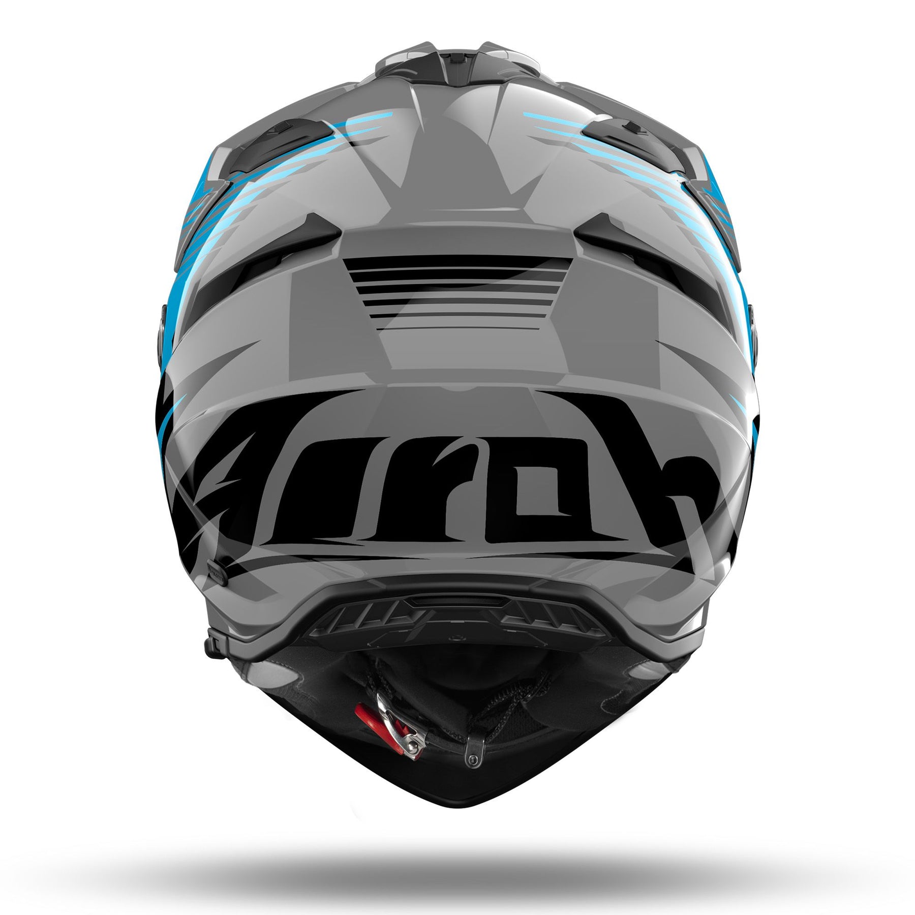 Airoh Bandit 2 in 1 Adventure Motorcycle Motorbike Helmet - Spicy Blue Gloss ECE 2206