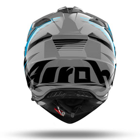 Airoh Bandit 2 in 1 Adventure Motorcycle Motorbike Helmet - Spicy Blue Gloss ECE 2206