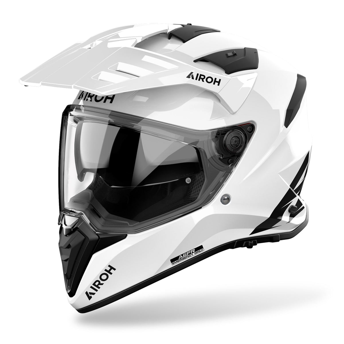 Airoh Bandit Motorcycle Helmet - White Gloss ECE 2206