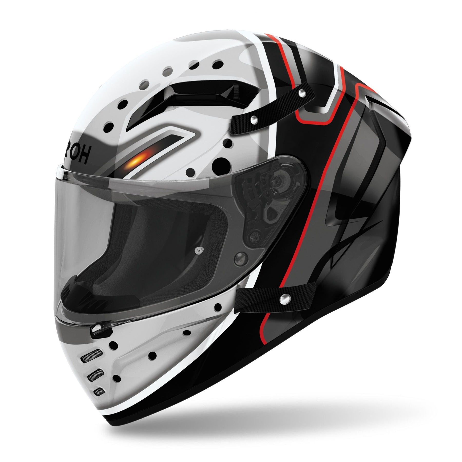 Airoh Connor Full Face Motorcycle Motorbike Helmet -  Masker Gloss ECE 2206