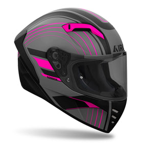 Airoh Connor Motorcycle Helmet - Achieve Pink Matt ECE 2206