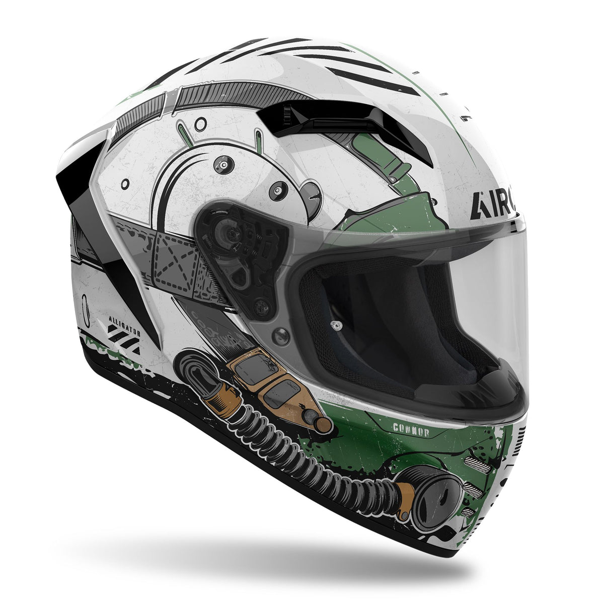 Airoh Connor Motorcycle Helmet - Alligator Gloss ECE 2206