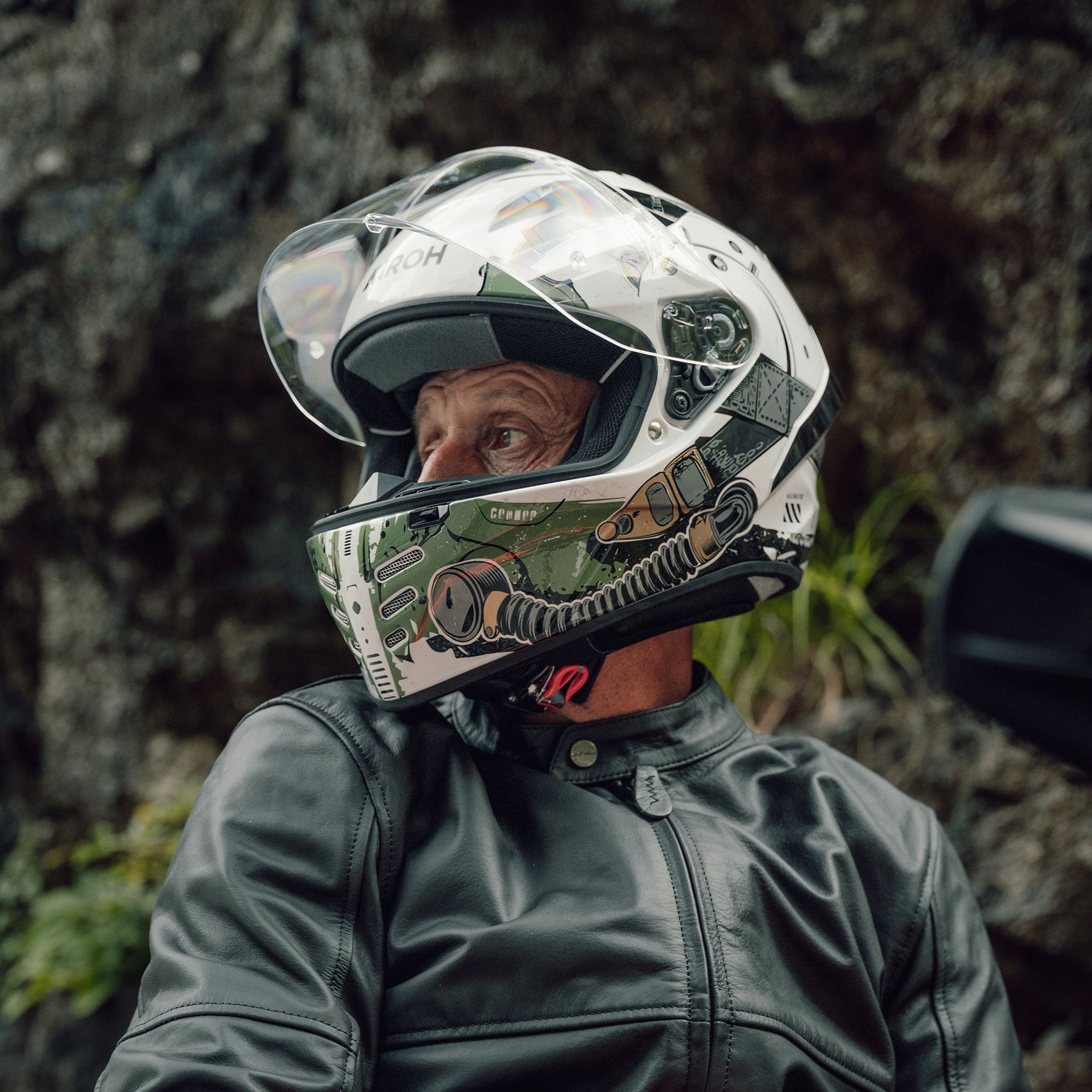 Airoh Connor Motorcycle Helmet - Alligator Gloss ECE 2206