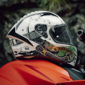 Airoh Connor Motorcycle Helmet - Alligator Gloss ECE 2206