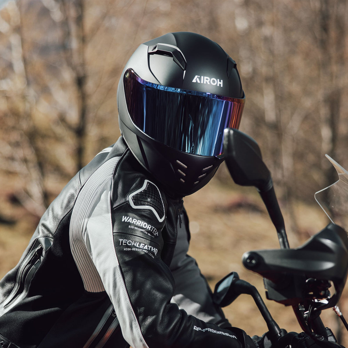 Airoh Connor Motorcycle Helmet - Black Matt ECE 2206