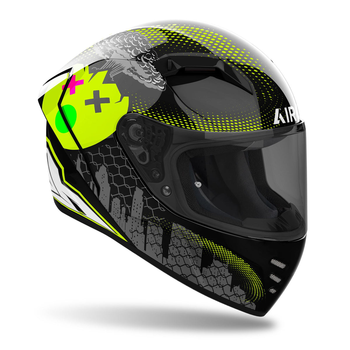 Airoh Connor Motorcycle Helmet - Gamer Gloss ECE 2206