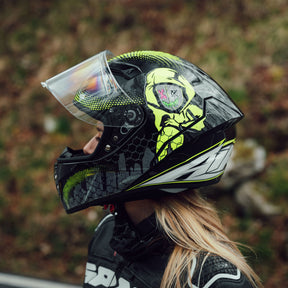 Airoh Connor Motorcycle Helmet - Gamer Gloss ECE 2206