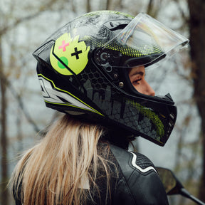 Airoh Connor Motorcycle Helmet - Gamer Gloss ECE 2206