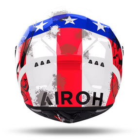 Airoh Connor Motorcycle Helmet - Nation Gloss ECE 2206