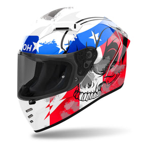 Airoh Connor Motorcycle Helmet - Nation Gloss ECE 2206