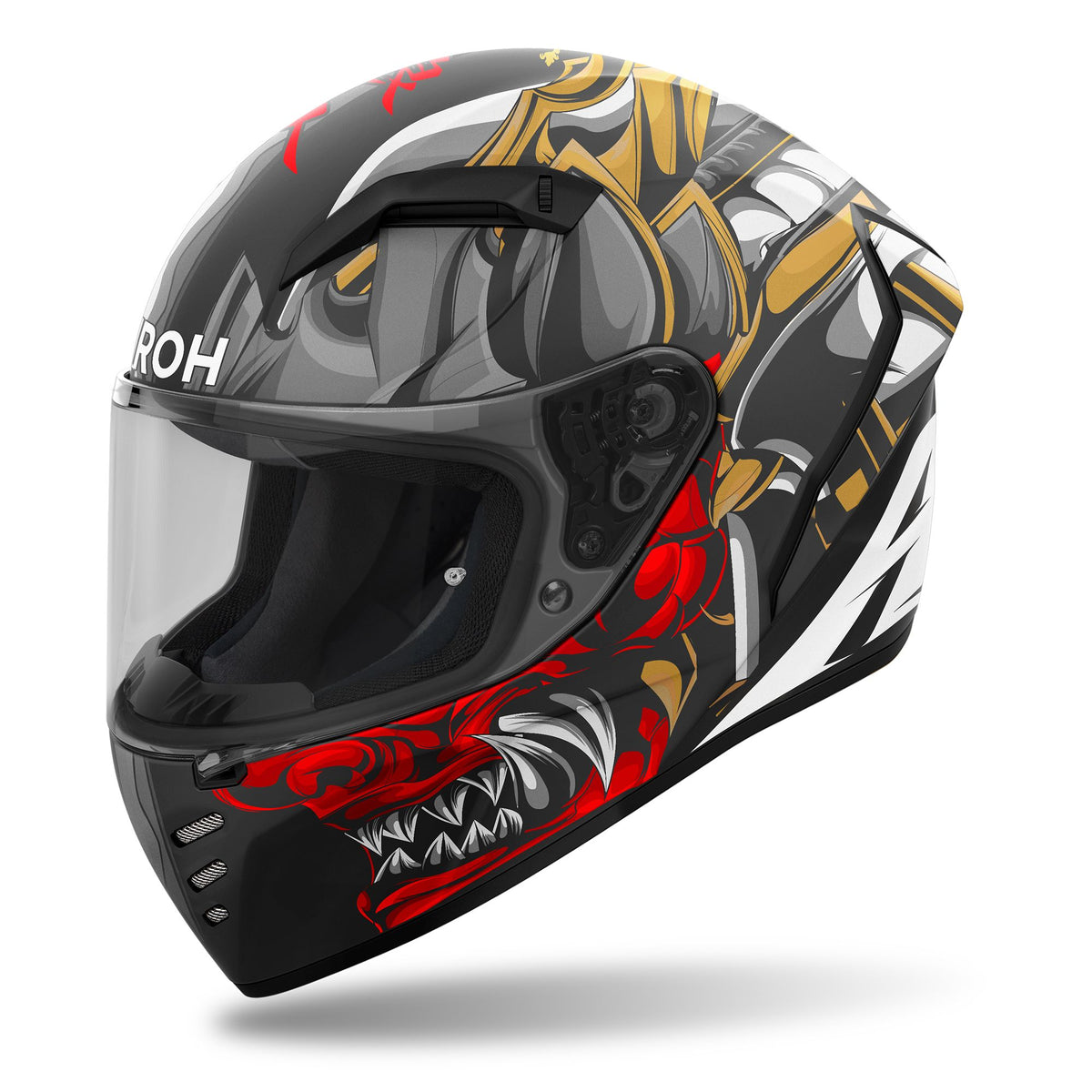 Airoh Connor Full Face Motorcycle Motorbike Helmet - Samurai Matt ECE 2206