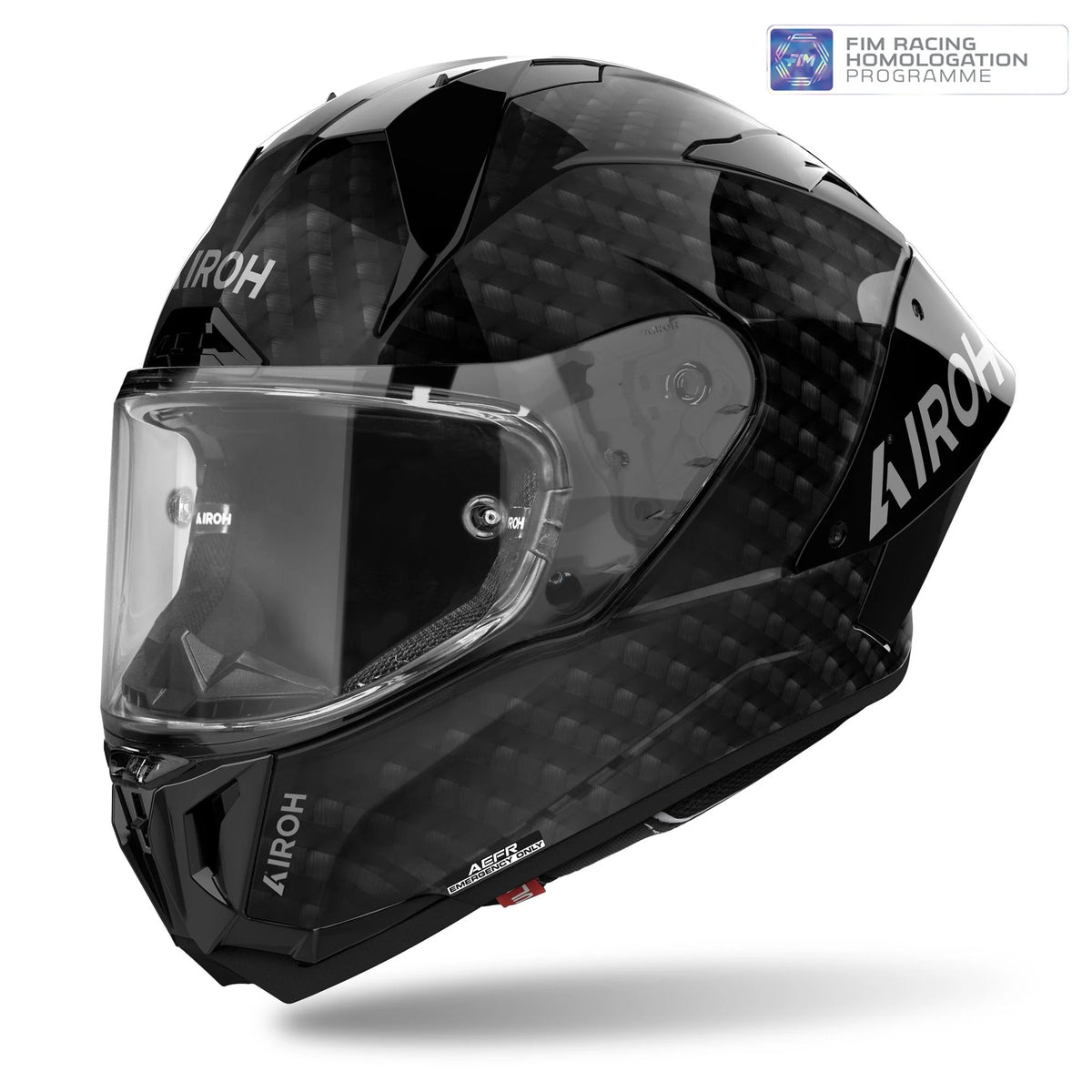 Airoh GP800 FIM Racing Approved 12K UD Motorcycle Helmet - Carbon Gloss ECE 2206