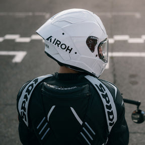 Airoh GP800 FIM Racing Approved 12K UD Motorcycle Carbon Helmet - White Gloss ECE 2206