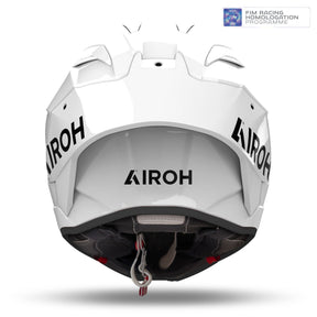 Airoh GP800 FIM Racing Approved 12K UD Motorcycle Carbon Helmet - White Gloss ECE 2206