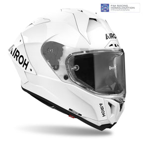 Airoh GP800 FIM Racing Approved 12K UD Motorcycle Carbon Helmet - White Gloss ECE 2206