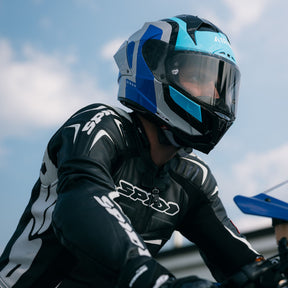 Airoh GP800 Motorcycle Helmet - Competition Blue Gloss ECE 2206