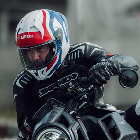 Airoh GP800 Motorcycle Helmet - Competition Blue/Red Gloss ECE 2206