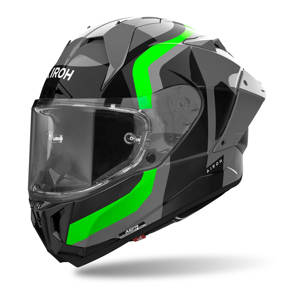 Airoh GP800 Motorcycle Helmet - Competition Green Fluo Gloss ECE 2206
