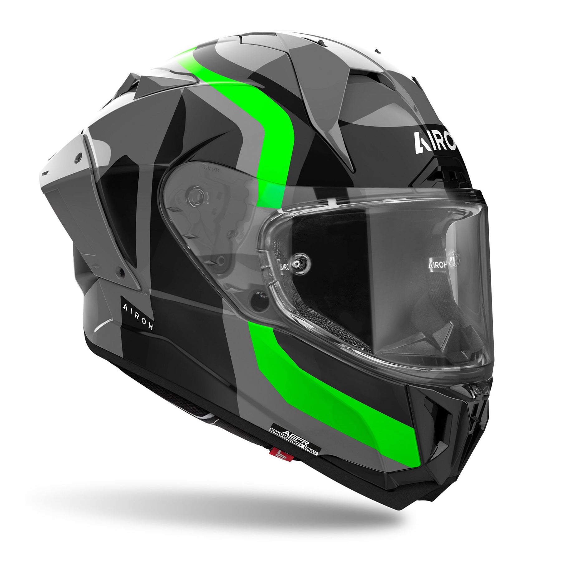 Airoh GP800 Motorcycle Helmet - Competition Green Fluo Gloss ECE 2206