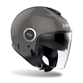 Airoh Helyos Open Face Scooter Motorcycle Helmet - Dark Grey Gloss ECE 2206